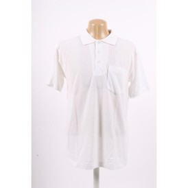 Army polo-shirt, Hvid, 3 knapper